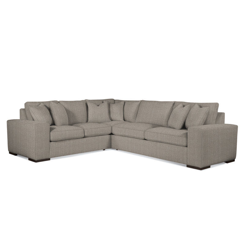Memphis Sectional, Stone Crypton Performance; 0884-83, Left Hand Facing, Java