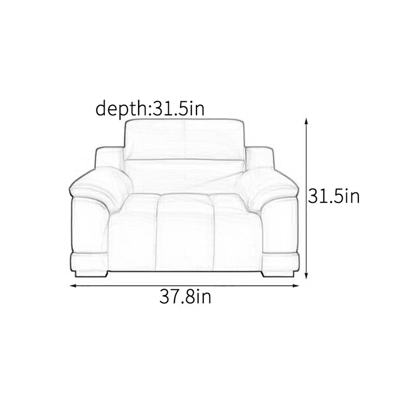 Fauteuil d'appoint élégant et luxueux léger