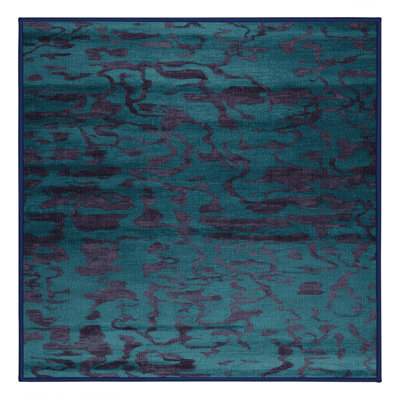 Machine Washable Abstract Gray Area Rug