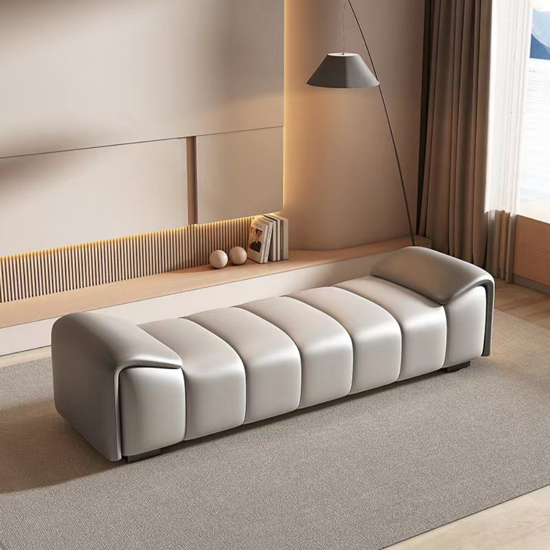 Banc de luxe moderne à lumière simple, Gris clair