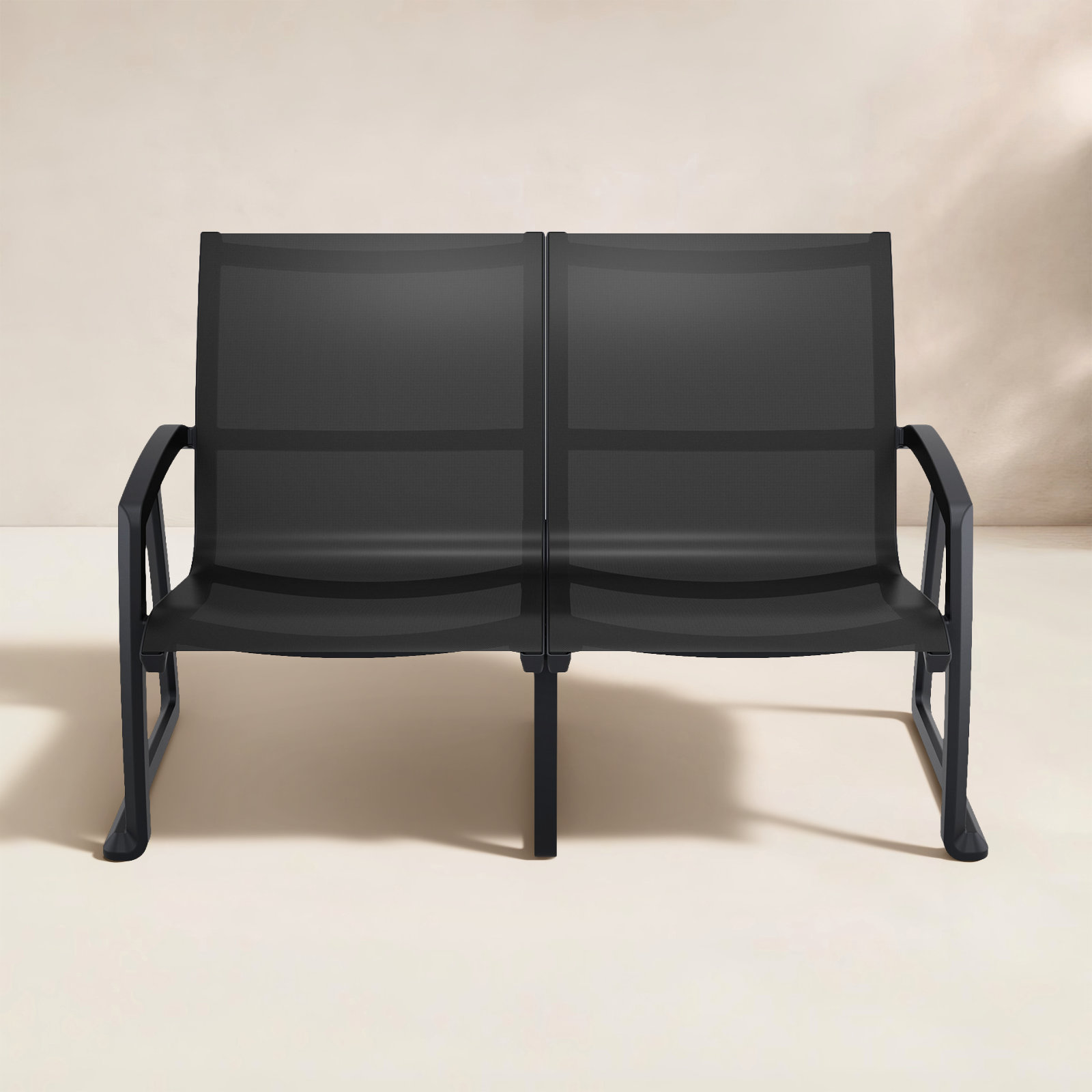 Farrah 53'' Wide Rectangle Loveseat, Black