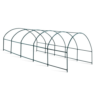 Greenhouse Replacement Frame for 24.6'X10' X 7' Larger Walk in Hot Garden House , Support Arch Frame Climbing Plants/Flowers/Vegetables