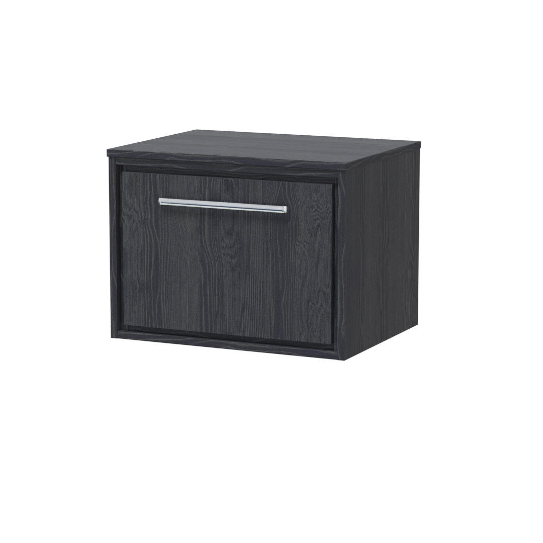 Hudson Reed Lille 600mm Antique Oak 1 Drawer Wall Hung Vanity Unit With Co-ordinating Worktop