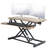 Vivo Reclaimed Wood Standing Desk Monitor Riser 32" Sit Stand Tabletop