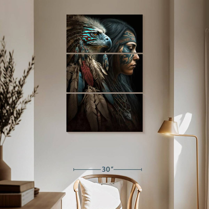 Lelar Eagle Spirit, 65" H x 42" W