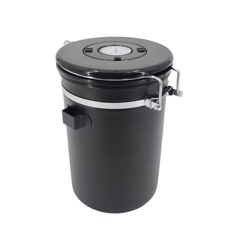 Airtight Sealed Coffee Bean Storage Canister With Expiration Date Dial - Co2 Valve Vacuum Sealed Coffee Container With Scoop For Beans Grounds 22344C24E0FC4B8C872F0A9B7C2D55C4