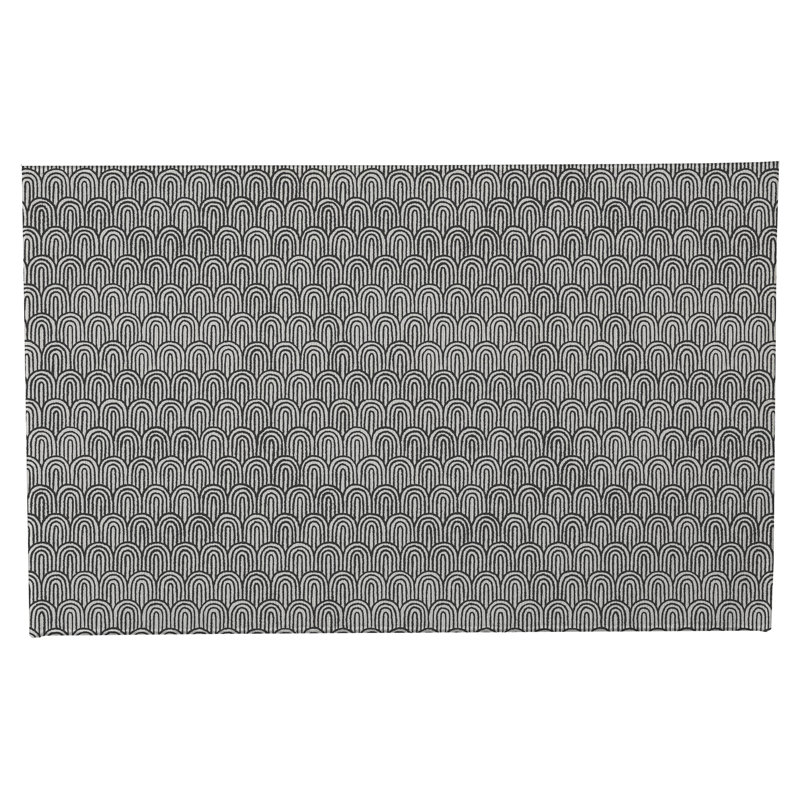 Tapis de toilette rectangulaire absorbant et antidérapant Rolling Hills, 24" W x 17" L, Ivory, Charcoal