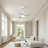 28 In. Matte White Abs Blades Downrod Mount Industrial Ceiling Fan With Integrated Led Light Kit With Remote Included-136926727