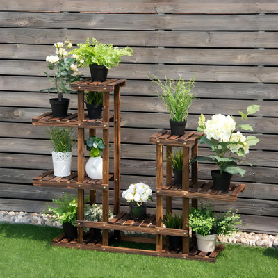 Monaco Solid Wood Plant Stand 6 Tier