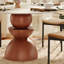 Ensemble de salle à manger rond 5 pièces pour 4 personnes, table et chaises de coin-repas, plateau en pierre, base en bois massif-1059862841-1059862846