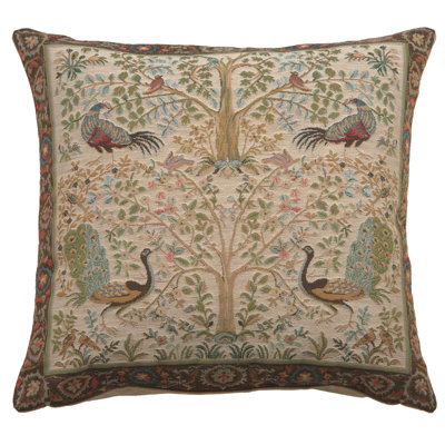 Floral Cotton Blend Pillow Cover