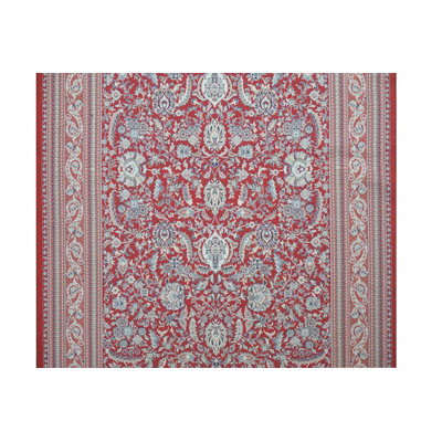 Tapis rouge touffeté en soie 5X8 Hereke
