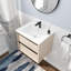 Meuble-lavabo flottant simple 24 po avec plateau en céramique Galeri-86812763