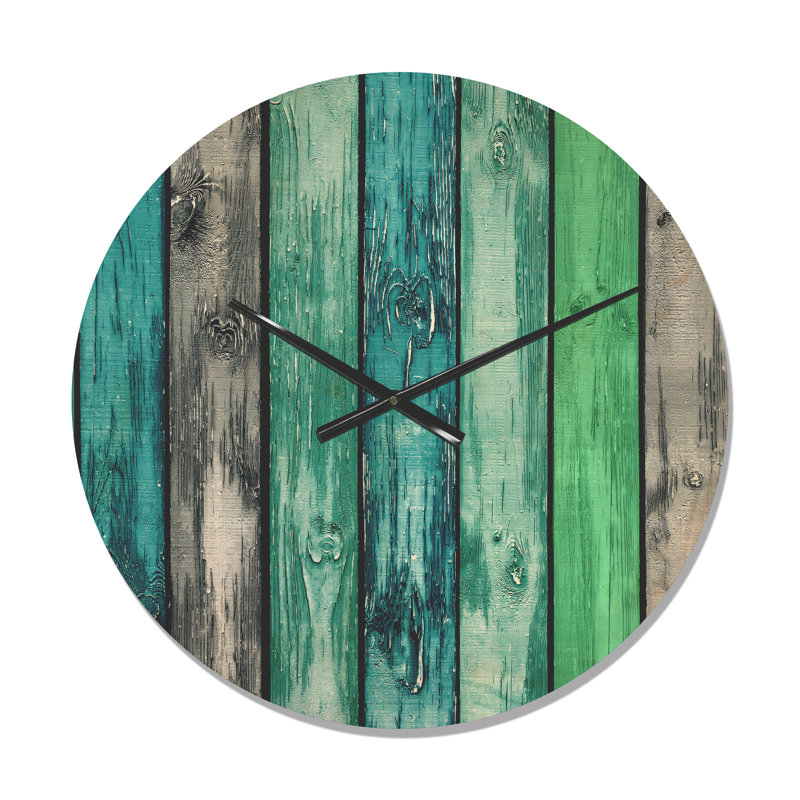 Horloge murale en bois peint, Moyen