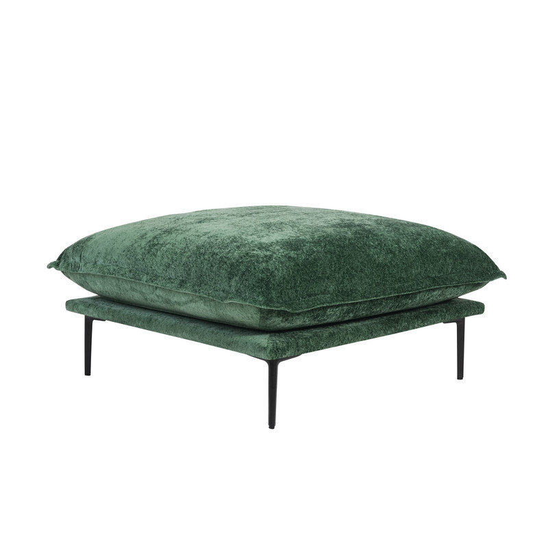 Repose-pieds en velours 39,37 po Traci, Vert