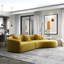 Canapé de luxe en velours moderne de style japonais 126 "126"-81914203