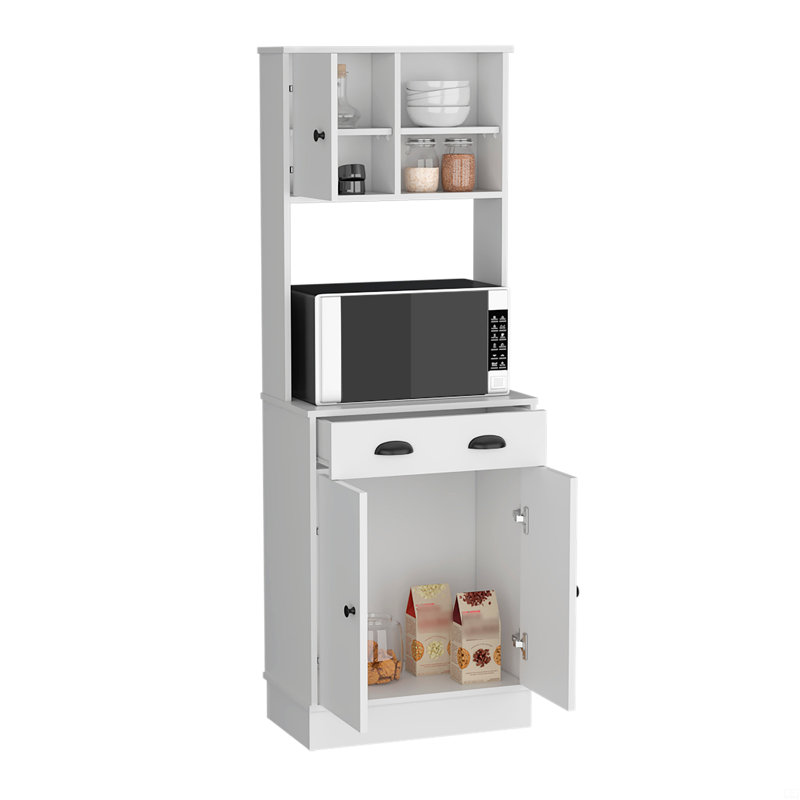 Support de rangement avec 3 portes et tiroir