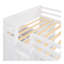 Lit mezzanine simple avec lit autonome, tablettes, bureau et garde-robe - blanc-373898186-373898185