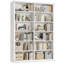 72" H x 47.2" W Wood Double 6-Tier Bookcase(set of 2)-1330518465