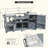 Rustic Kitchen Island With Stainless Steel Top And Solid Fir Wood Construction-121362365