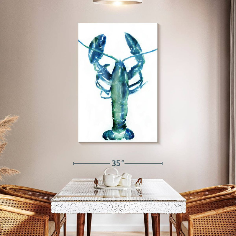 Blue Lobster, 48" H x 32" W