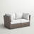 Fully Assembled Patio Wicker Loveseat With Cushions-1477161242