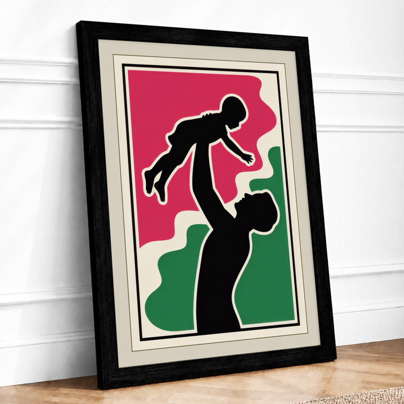 Moments of Play Mid-Century - Framed Print, A1 - 84.1 x 59.4 cm, Black