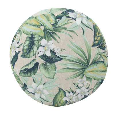 Repose-pieds d'extérieur avec coussin Alekza