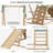 Triangle Climbing Frame, Wooden Climber with Swing-105533170