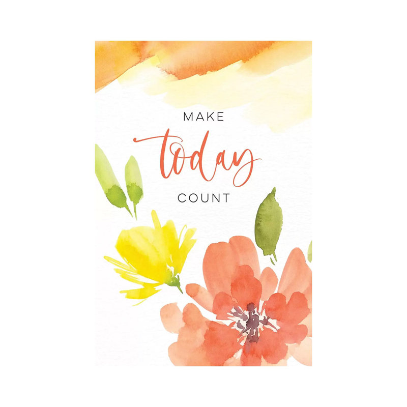 Make Today Count by Stephanie Ryan - Painting on Canvas, Wrapped Canvas, 45.72cm H x 30.48cm W x 1.91cm D