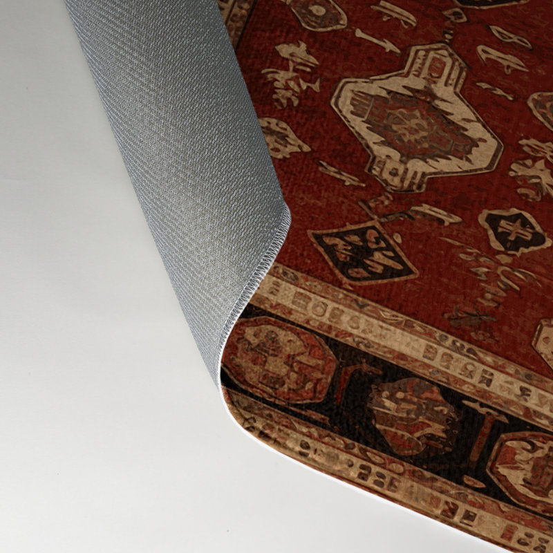 Tapis turc intérieur et extérieur brun, Rectangulaire 3 pi x 5 pi