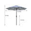 Parasol de plage 108 po Clingensmith