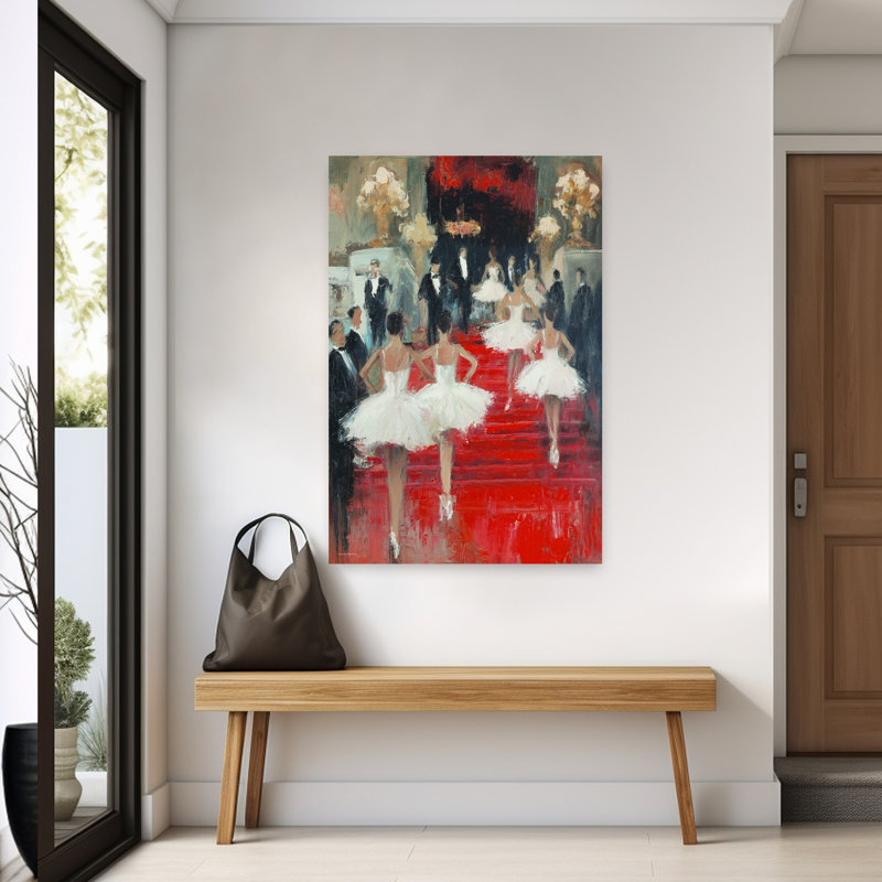 Grace and Glamour, art mural contemporain, H 60 po x l 40 po