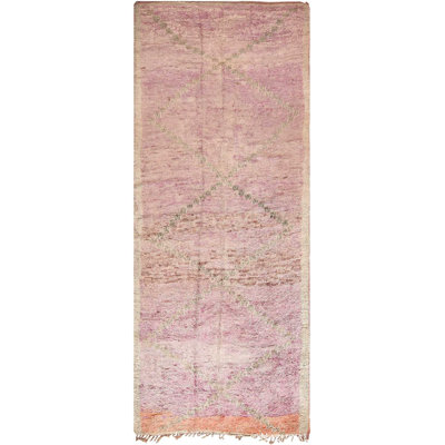 Tapis marocain rétro lilas