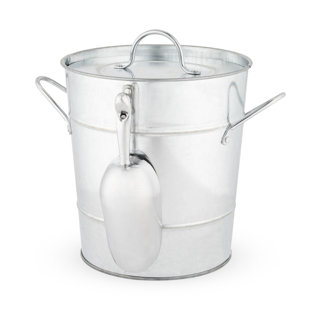 Seau à glace en métal galvanisé