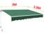 Dakota Fields Fabric Cover Retractable Patio Awning-20748280-132799852