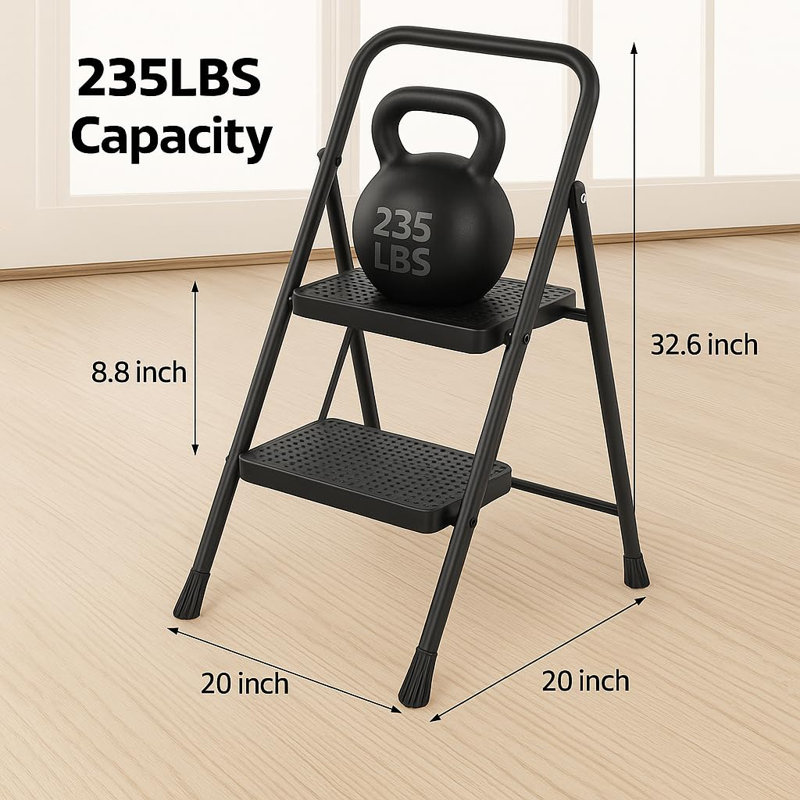 2 Step Ladder Foldable Stool