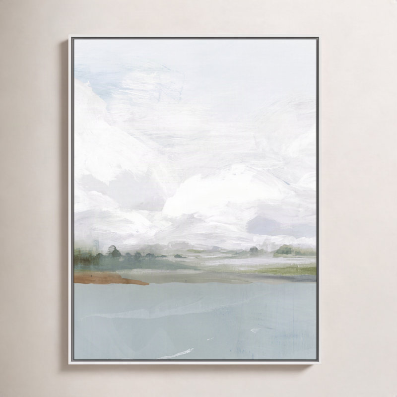 All Shore Painting, 41.5" H x 31.5" W, Espresso
