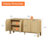 63" Modern TV Stand With Adjustable Shelves, Entertainment Center With Storage,Wooden TV Console With 4 Doors For Living Room-1357593981