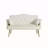 CREAM WHITE  2 SEATER SOFA