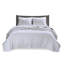 Ensembles de literie confortables en coton, courtepointe blanche, style maison de campagne