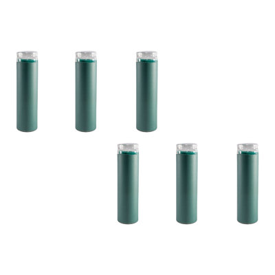 Grande bougie en verre non parfumée Haight - bleu sarcelle - ensemble de 6