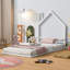 Lit simple en métal-595064151-595064150