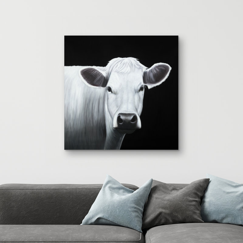 cow - 32"x32" art on canvas