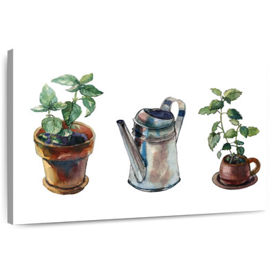 Mini aquarelle de jardin