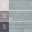 Chester Series 3" x 12" Subway Tile in Aqua