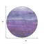 Tapis d'intérieur rond lavable abstrait mauve et lavande 8 pi