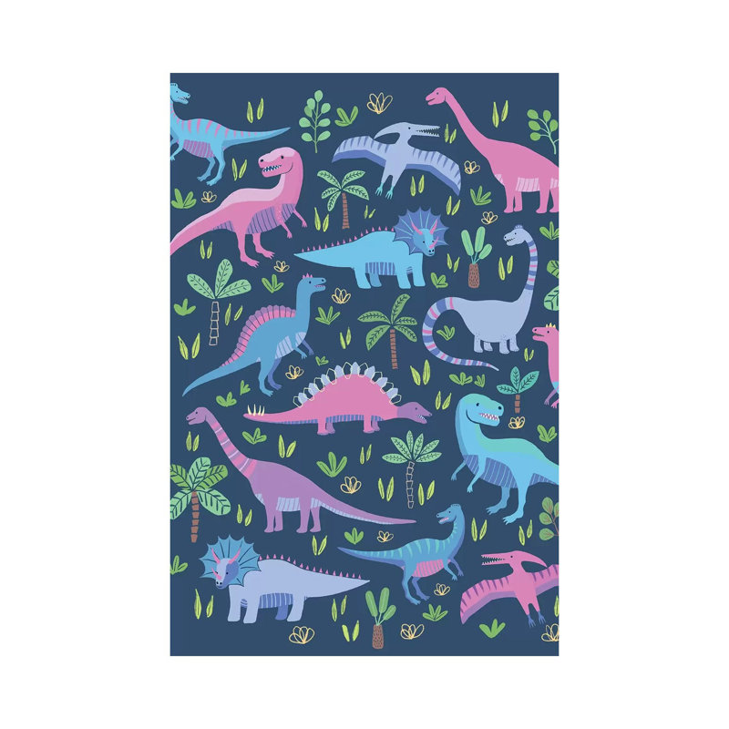 Dino Fun III by Nancy Mckenzie - Wrapped Canvas Print, 152.5 cm H x 101.5 cm W