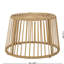 Chaise et table d'appoint Style - coussin beige, fer brun et 100%,