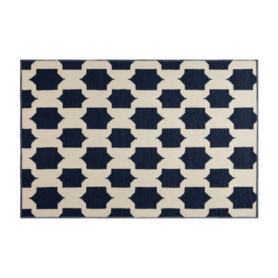 Trellis Beige Indoor and Outdoor Area Rug